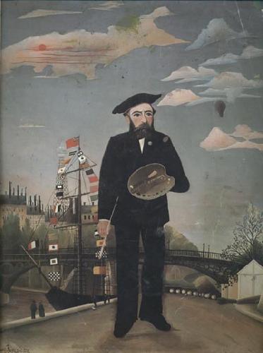 Henri Rousseau Myself Landscape Portrait oil painting image